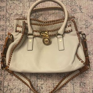 Michael Kors leather whipped stitched purse
